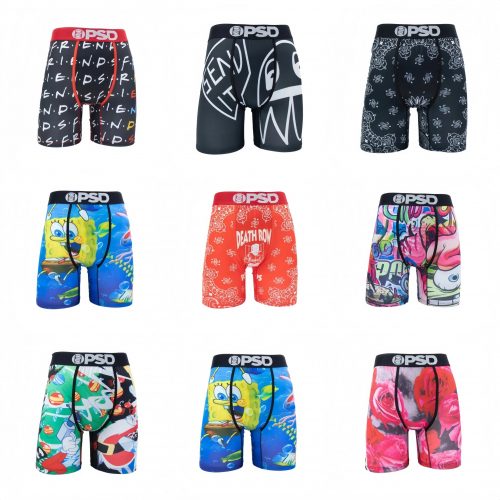 PSD Graphic Boxer Briefs Colorful Printed Underwear Set